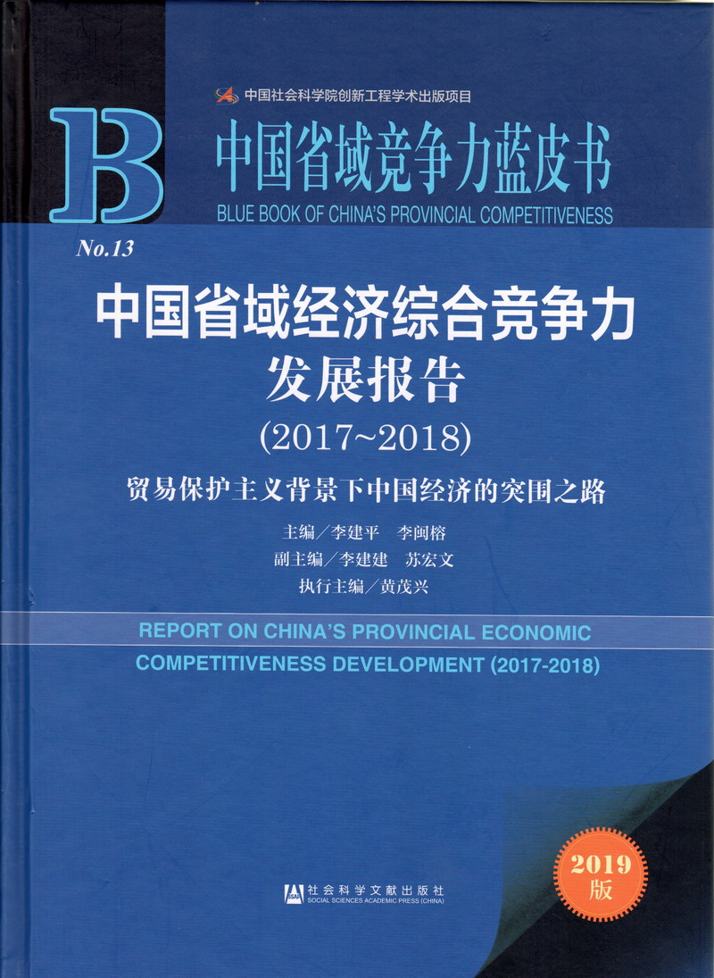 黑丝美女被艹高潮中国省域经济综合竞争力发展报告（2017-2018）